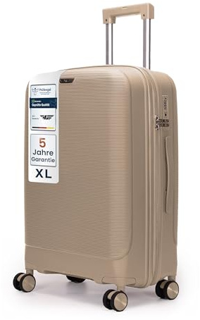 4FLY Leichter Hartschalen-Reisekoffer XL - Groß 75 cm (90L) – Großer Trolley Koffer mit TSA-Schloss, 4 Spinner-Doppelrollen & Aluminium-Teleskopgriff, Aufgabegepäck Reisegepäck