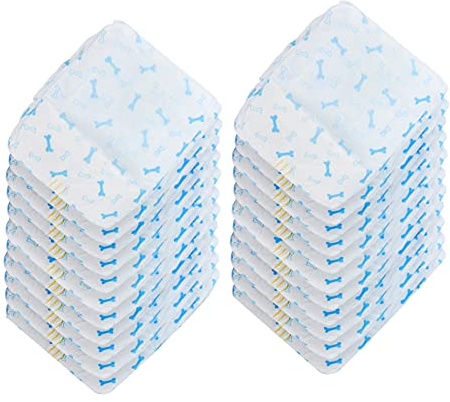 Couches pour Chiens mâles Bandes ventrales jetables avec Protection Contre Les fuites désodorisation au Charbon de Bambou activé pour Chiens de Petite, Moyenne et Grande Taille (Comprimés XS.26