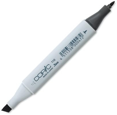 COPIC Classic Marker Typ - 110, special black, professioneller Layoutmarker, mit einer breiten und einer feinen Spitze