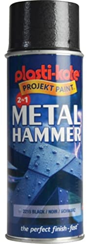 Plasti-kote 2215 400ml Metal Paint - Hammer Black