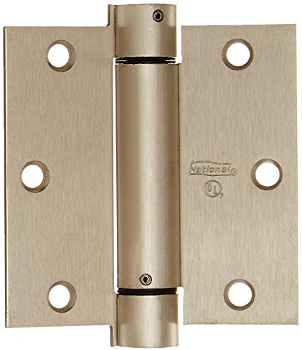 Mfg Nacional/Spectrum BRANDS HHI N350 – 777 primavera puerta bisagra, 3,5 pulgadas, níquel satinado
