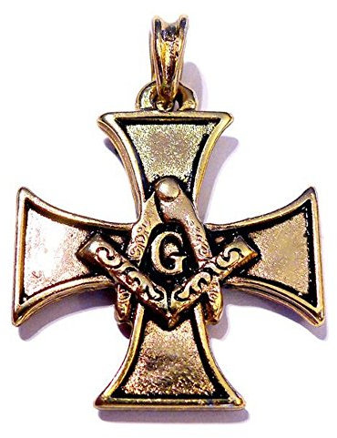 Germanenschmuck Freimaurerkreuz Anhänger (Kettenanhänger in Gold)