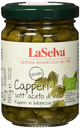 La Selva Bio Kapern in Essig, 3er Pack (3 x 150 g)