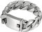 OIDEA Herren Armband Panzerkette Silber: Panzerkette Armkette aus Edelstahl 24mm breit Biker Armreif Panzerarmband Handgelenk Geschenk für Männer Junge