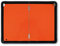 ADR Gefahrgutwarntafel Stahlblech vertikal klappbar mit Kantenschutz reflektierend 400x300 mm orange