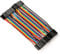 Hilitand 5pcs Colorful 10cm Multicolored Breadboard Dupont Jumper Wires Set 40pin M to F Ribbon Cable for Arduino based/DIY/ raspberry Pi 2 3/Robot Ribbon Cables Ki