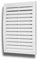 K-TECH-PRO D-RU - Rejilla de ventilación (350 x 350 mm), Color Blanco
