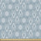 ABAKUHAUS Abstrakt Gewebe als Meterware, Japanische Blumenmuster, Schön Gewebten Stoff für Polster und Wohnaccessoires, 1M (148x100cm), Blasser Teal