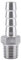 Connettore Portagomma in Acciaio Inossidabile, Portagomma, Raccordo Filettato maschio in Acciaio Inox SS304 per Tubo Raccordo Portagomma BSP 1/8 ~ 3/4(1/4 * 10mm)