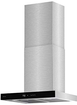 Taurus T60IXAL - Campana extractora decorativa, acero y cristal negro, ancho 60cm, 650m3/h de extracción, 3 velocidades, táctil, eficiencia A, LED, 200W, filtros aluminio lavables multicapa