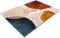 Glass Chopping Board 50 x 40 | Kitchen Worktop Protector | Multifunctional Cutting Board | Work Top Savers | Kitchen Accessories | Extra Large | Orange Navy Design