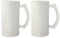 MR.R 16oz 2 Packs Sublimation Blanks Frosted Glass Mug,Coffee Mugs with Handle for Heat Thermal Coating Transfer (2 Count)