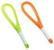 Frusta a torsione da 29 cm, in plastica a palloncino piatto da cucina, frusta spessa filo per frusta e frusta da cucina, colore verde+arancione