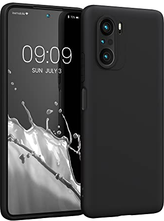 kwmobile Hülle kompatibel mit Xiaomi Mi 11i / Poco F3 Hülle - weiches TPU Silikon Case - Cover geeignet für kabelloses Laden - Schwarz