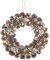 infactory Kranz: Advents- und Weihnachtskranz mit LED-Beleuchtung, beige/braun, Ø 44 cm (Türkränze Weihnachten, LED-Türkranz Weihnachten, Lichterkette)