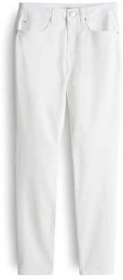 OPUS Damen Skinny | Skinny Jeans ELMA Clear Low Rise aus stretchigem BCI Cotton Mix White, 38 L30