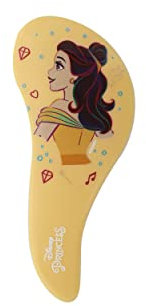 DISNEY Princesses - Brosse à Cheveux Démêlante format poche BELLE - Princess - Tous types de cheveux - Produit Officiel Disney