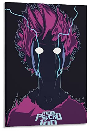 Mob Psycho 100 Poster, dekoratives Gemälde, Leinwand, Wandposter und Kunstbild, modernes Familien-Schlafzimmer, Dekoration, Poster, 20 x 30 cm