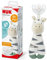 NUK Little Friend Kuscheltier & Star Babyschnuller | 0–6 Monate | mit integriertem Schnuller-Clip | für Schnuller mit Ring | flauschiges Kuscheltier im Zebra-Design