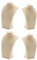 Sharplace 4 Stück Schmuckbüste, Halskette Schmuck Display, Linen Necklace Bust Display Pendant Jewelry Holder Organizer für Store Zuhause Schmuck Aufbewahrung und Präsentation