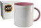 PixColor Lot de 12 tasses de sublimation en céramique blanche avec intérieur rose | Boîte individuelle neutre | 350 ml (11 oz) | AAA | Passe au micro-ondes et au lave-vaisselle | Cricut
