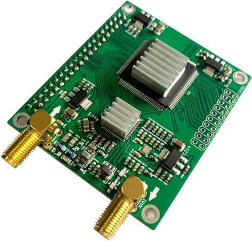 AURSINC SDR Transceiver Pi Hat for Raspberry Pi 4, Green, Analog Devices AD9866 & 10CL025 12-bit Broadband Modem, Ham Radio SDR Transceiver