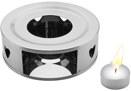 Calentador de té para - Calefacción ligera Hornillo de vela de té Fácil de limpiar | Esenciales de exterior para cocina doméstica, pesca, camping, montañismo, picnic Jingan