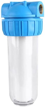 Topyond Boîtier De Filtre à Eau 10 Pouces avec Système De Filtration d'eau, Port en Laiton Transparent pour L'élimination des Impuretés
