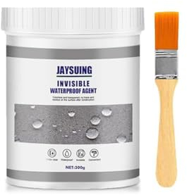 HONGECB Sellador Invisible Impermeable, Waterproof Anti-Leakage Agent, Pegamento Impermeable Transparente, Agente Aislante Transparente, con Cepillo, para Inodoro, Azulejos, Paredes, Tuberías, 300 G