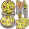 Rtteri Monkey Birthday Party Supplies, 250 Count Paper Plates, Napkins, Straws, Cups, Jungle Animal Theme for 50 Guests