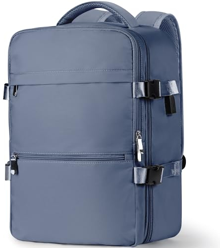 WOUIYO Ryanair Handgepäck 40x30x20 Rucksack Handgepäck Flugzeug 24L,Reiserucksack 40x30x20 für Ryanair Unter Sitzplatz Tasche Reisetasche Flugzeug Rucksack mit Laptopfach und USB Ladeanschluss