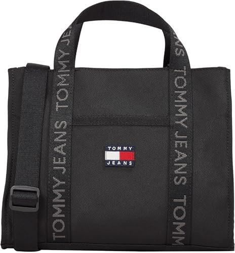 Tommy Jeans Damen Tote Bag Tasche Daily Mini Klein, Schwarz (Black), Einheitsgröße