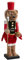 Romimex Ornamento natalizio Rosso Orso Schiaccianoci 12 x 40 x 12 cm