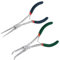 SPEEDWOX Mini Long Nose Pliers Set - Angled Needle Nose Pliers for Jewelry Making, Bending Wire & Small Object Gripping