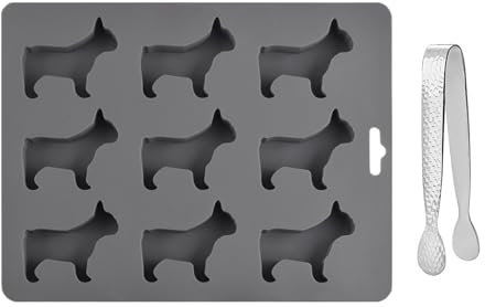 1 Form In Welpenform Und 1 Eisklammer Aus Edelstahl, Niedliche Silikonform, Schokoladenform, Eiswürfelform, Küchenzubehör