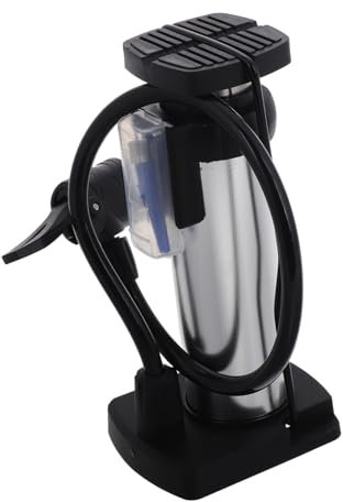 VANZACK Tragbare Mini-Fahrrad-standpumpe Mit Druckmesser – Fußaktivierter Inflator Für Auto Mountainbike