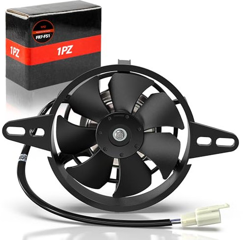 1PZ FR7-FS1 - Radiatore per moto, ventola di raffreddamento ad aspirazione elettrica, parte universale 12 V 15 W, diametro personalizzato 120 mm, adatto per biciclette 150 cc/200 cc, mountain bike