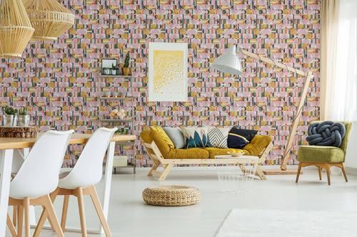 marburg Tapete Bunt Moderne Formen Grafisch Geometrisch für Wohnzimmer Schlafzimmer Küche 10,05 x 0,53