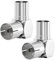TV Aerial Coaxial Adaptor - Male to Female Right Angle RF Coax Connector for TV Antenna & Satellite Cables (2 Pack)