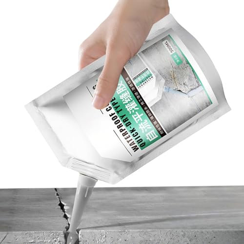 Mastic De Réparation Pour Béton - Colle d'Étanchéité Sol 500ml - Colle Résistante À L'Usure Et Séchage Rapide Pour Mur Extérieur, Sol En Pierre, Bois Et Briques