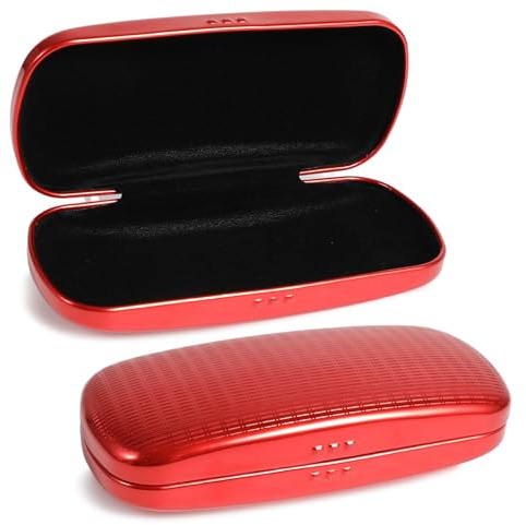 Hifot Brillenetui Hardcase, Aluminium Brillen Etui Hart, Metall Sonnenbrillen Etui, Brillenetui Hartschale für Damen Herren Kinder