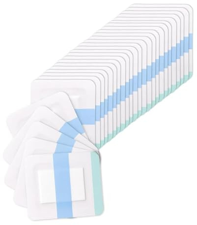 30 pcs Transparent Pansement Tatouage 6x7 cm, Pansement Étanche et Respirant en Film PU, Pansements Waterproof pour Douche et Natation, Protection Soin Tatouage et Plaies