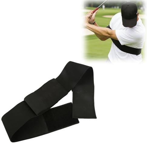 Wenchrisdt Golf Training Aid,Adjustable Swing Correcting Arm Band, Elastic Golfs Swing Training Aid Band, Golf Swing Trainer for Beginners, Golf Wrist Training Aid, Improve Swings Stability