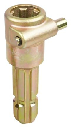 Auratrove Rallonge de prise de force femelle 1-3/8 6 dents adaptateur pour tracteurs jusqu'à 70 pour HP, pièce de rechange en acier robuste