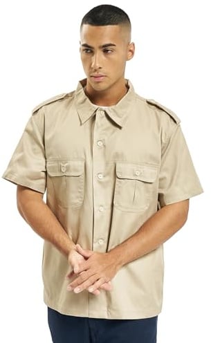Brandit US Hemd Kurzarm Beige - S