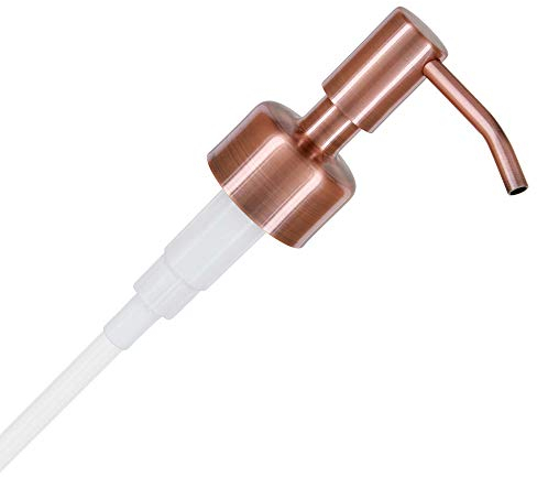ALTGLAS Stainless Steel Soap Dispenser Pump 'Budapest' for Upcycling Bottles, e.g. Hendrick's Gin (Copper)