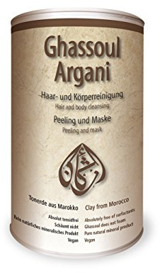 Argani Ghassoul 750g Rasul, Veganer Heilerde, Renigung für Haare & Körper, Peeling & Maske, Tonerde aus Marokko
