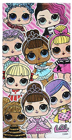 Cerdá 2200004057 Asciugamano Cotone LOL, Rosa, 70 x 140 cm, 4