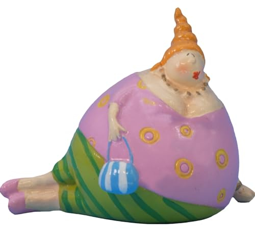 Pommerntraum ® | mollige Dame Lady Nana Rubensfrau Rubensfigur Dekofigur ROSÉ PETRINCHEN