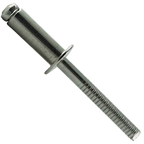Eisenwaren2000 | 6 x 25 mm Blindniet (30 Stück) - mit Flachkopf - Popnieten DIN 7337 - ISO 15983 - Niet - Edelstahl A2 V2A - rostfrei